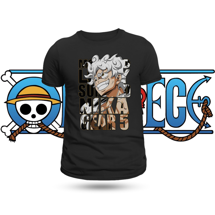 T-shirt One Piece Rufy — Sun God Nika Gear 5