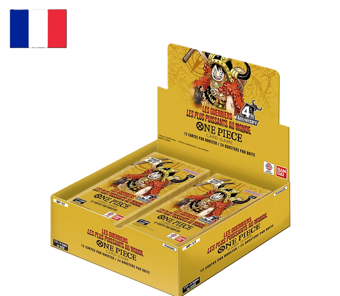Display One Piece OP-17 The World's Strongest Warriors – Japonais (24 boosters)