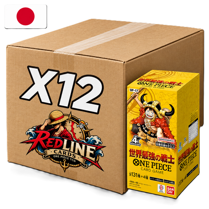 Case One Piece OP-17 The World's Strongest Warriors – Giapponese (JAP) 12 Box